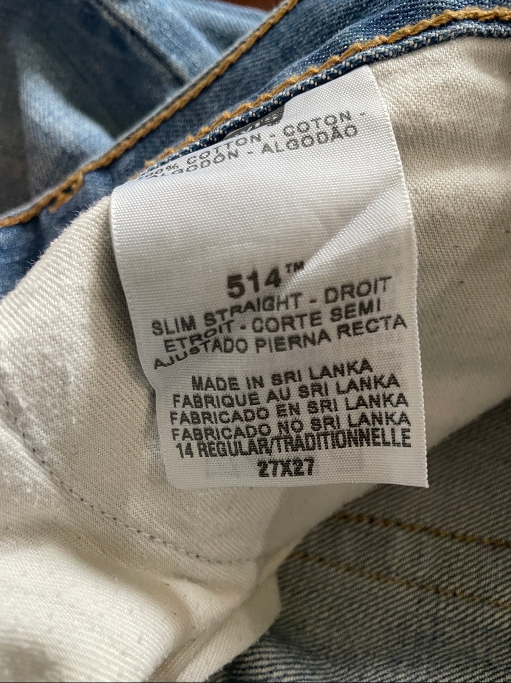Boys 514 Slim Straight Levi Jeans - Picture 7 of 7
